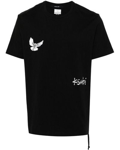 Ksubi Camiseta Flight Kash - Negro