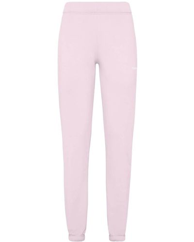 Philipp Plein Logo-print Skinny Track Trousers - Pink