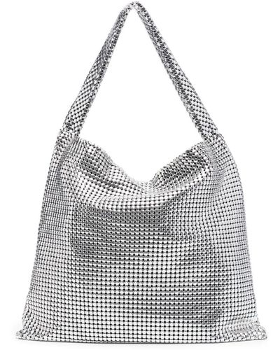 Rabanne Pixel Tote Bag - Grey