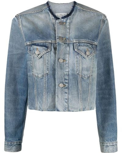 Maison Margiela Geknöpfte Jeansjacke - Blau