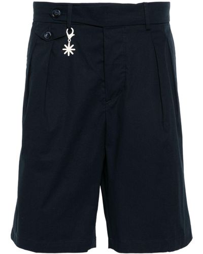 Manuel Ritz Poplin Bermuda Shorts - Blauw