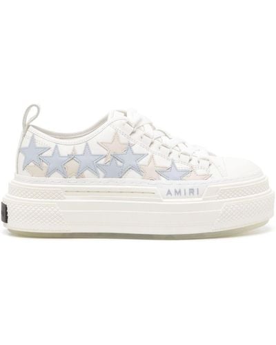 Amiri Stars Court Leren Sneakers Met Plateauzool - Meerkleurig