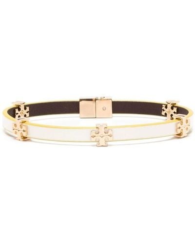 Tory Burch Geëmailleerde Armband - Wit