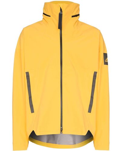 adidas MYSHELTER hooded rain jacket - Amarillo