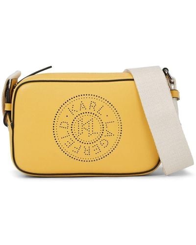 Karl Lagerfeld K/circle Perforated-logo Camera Bag - Yellow
