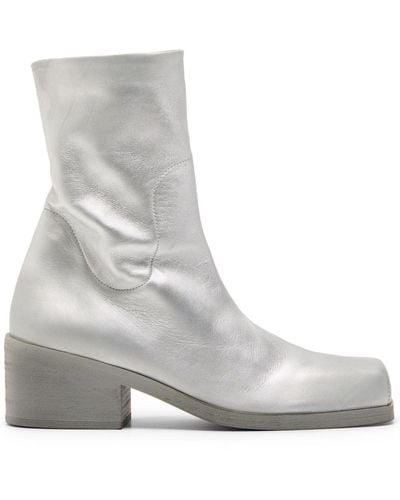 Marsèll Cassello Leather Ankle Boots - Gray