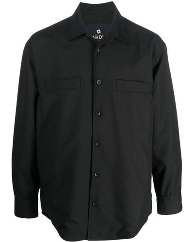 Lardini Overhemd Met Logopatch - Zwart