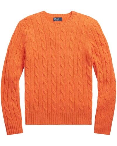 Polo Ralph Lauren Cable-knit Cashmere Sweater - Orange