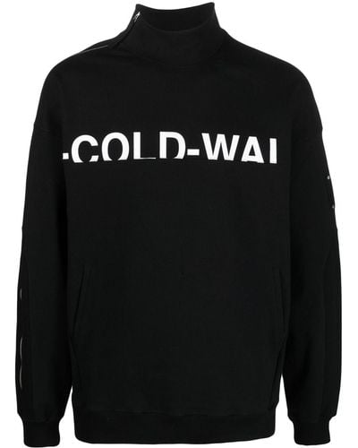 A_COLD_WALL* Logo-print Zip-fastening Sweatshirt - Black