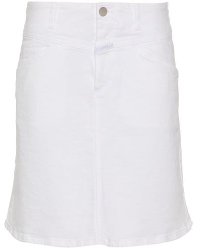 Closed A-line Denim Skirt - White
