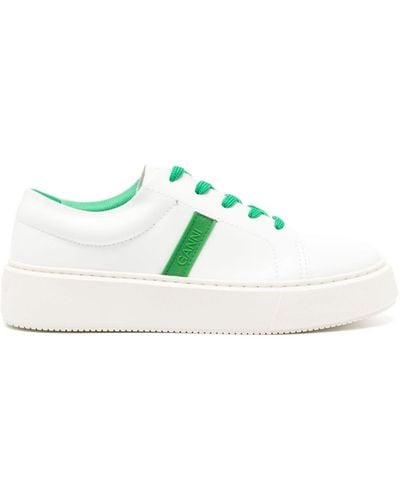 Ganni Sporty Mix Sneakers - White