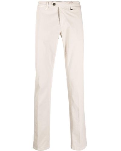 Canali Stretch-cotton Chino Pants - White