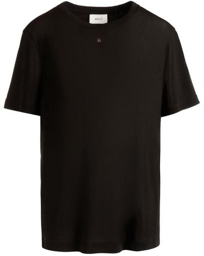 Bally T-shirt Verfraaid Met Logo - Zwart