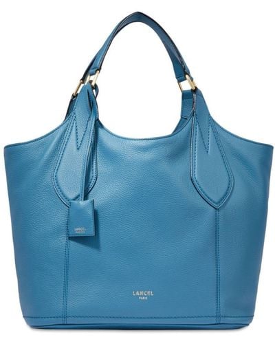 Lancel Medium Alphonse De Leather Tote Bag - Blue