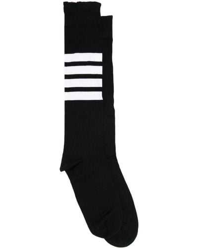 Thom Browne 4-bar Stripe Socks - Black