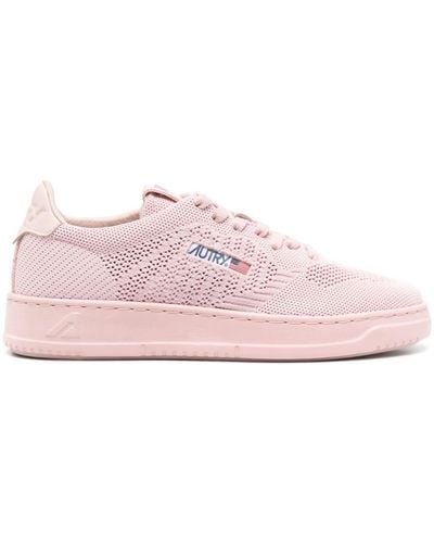 Autry Easeknit Open-knit Sneakers - Pink