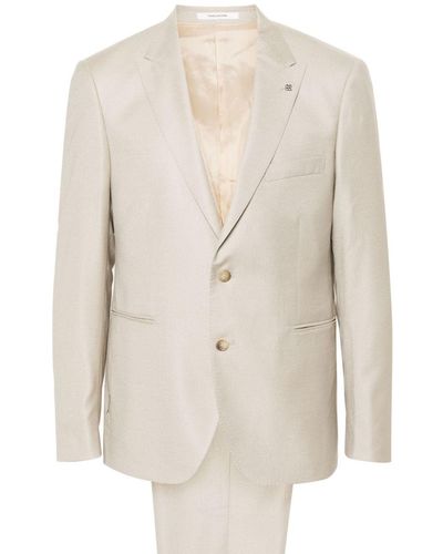 Tagliatore Single-breasted Suit - White