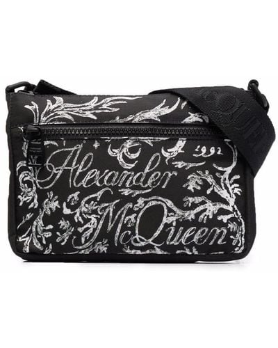 Alexander McQueen Nylon Messenger-bag - Black