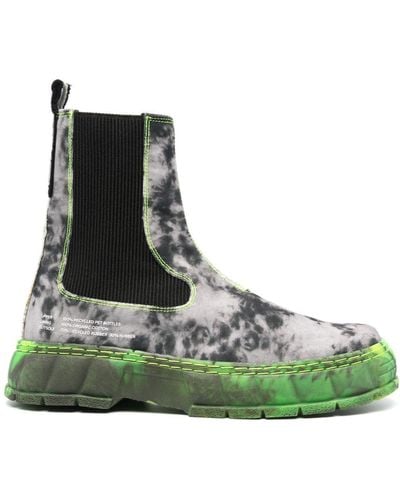 Viron 1997 Abstract-pattern Ankle Boots - Green