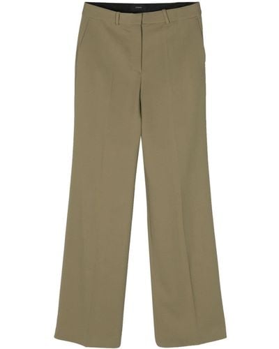 JOSEPH Morissey Cady Flared Trousers - Natural