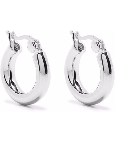 Tom Wood Thick Small Classic Hoop Earrings - Metallic