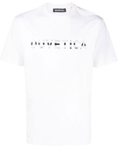 Duvetica Logo-print T-shirt - White