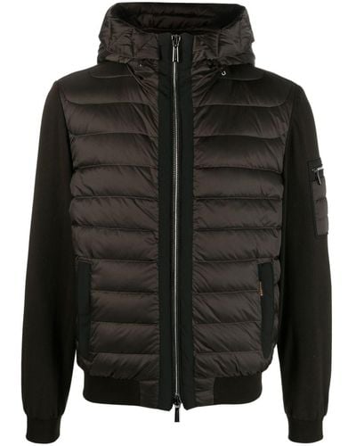 Moorer High-neck Padded Jacket - Black