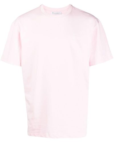 JW Anderson スパイラルロゴ クラシック Tシャツ - ピンク