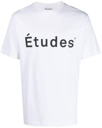 Etudes Studio T-shirt Met Logoprint - Wit
