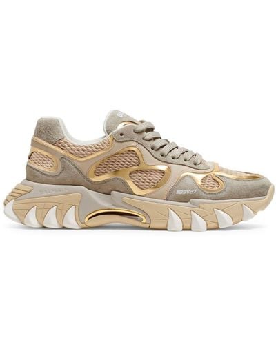 Balmain B-East Panelled Trainers - Natural