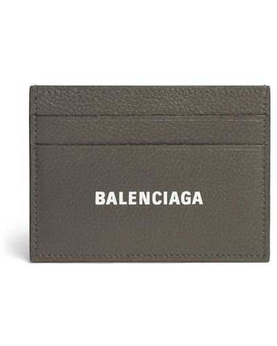 Balenciaga Cash Logo-print Cardholder - Gray