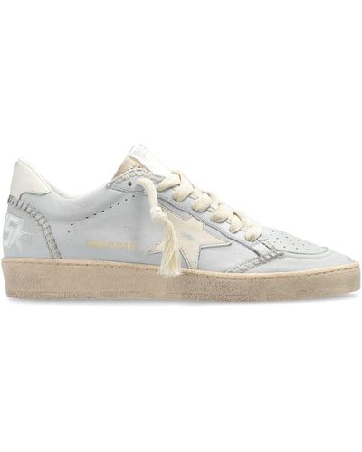 Golden Goose Ball Star Ltd Panelled Leather Trainers - White
