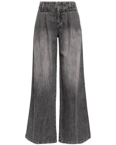 Alice + Olivia Anders Wide-leg Jeans - Gray