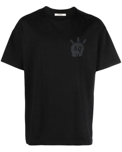 Zadig & Voltaire Camiseta Teddy Skull con estampado XO - Negro