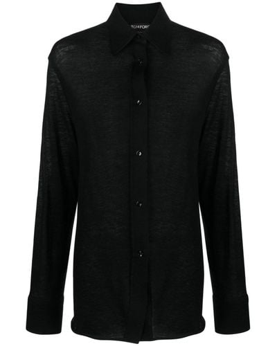Tom Ford カシミア シャツ - ブラック