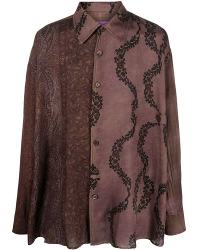 Our Legacy Borrowed Shirt Multicolor In - Brown