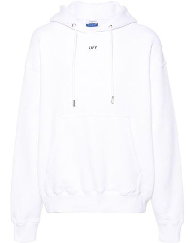 Off-White c/o Virgil Abloh Logo-print Cotton Sweatshirt - White