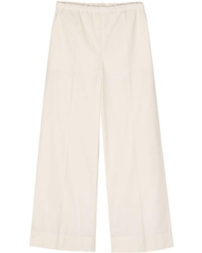 Moncler Pantaloni a gamba ampia con vita elasticizzata - Bianco