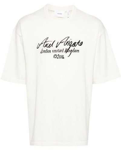 Axel Arigato Gestricktes Broadwick T-Shirt - Weiß