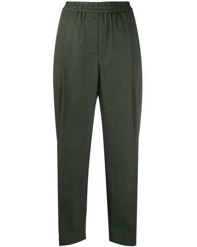 Aspesi Loose-fit Cropped Trousers - Green