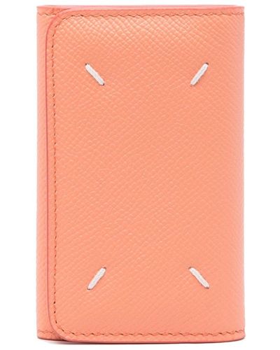 Maison Margiela Keyring Tri-fold Wallet - Pink