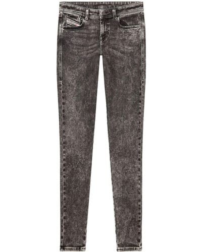 DIESEL 2017 Slandy 09f80 Skinny Jeans - Gray