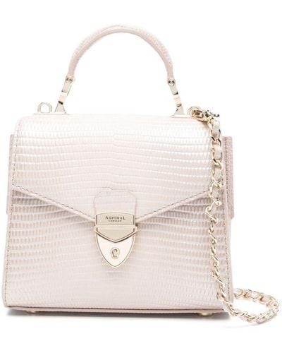 Aspinal of London Mayfair 2 Leather Mini Bag - White