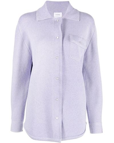 Barrie Long-sleeve Cashmere Shirt - Purple