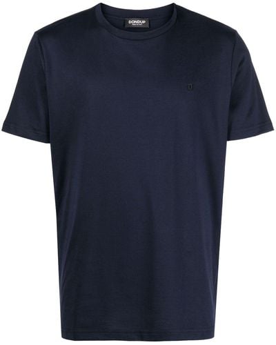 Dondup Round-neck Cotton T-shirt - Blue