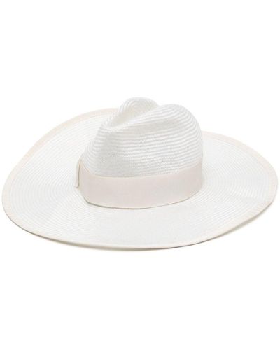 Borsalino Sombrero de paja Sophie Parasisol - Blanco