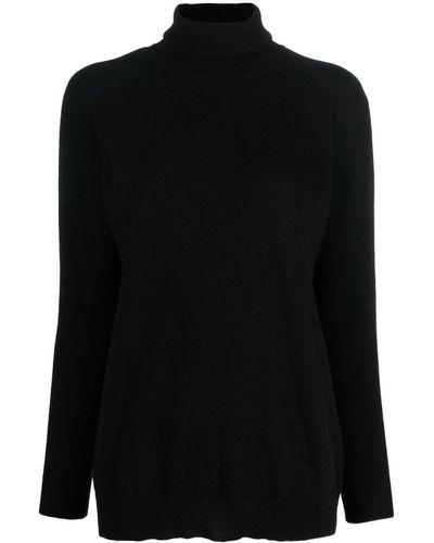 Drumohr Cashmere Roll-neck Sweater - Black