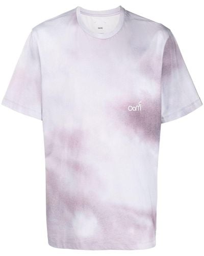 OAMC T-shirt à imprimé tie dye - Violet