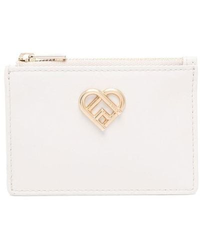 Furla Heart-plaque Wallet - White
