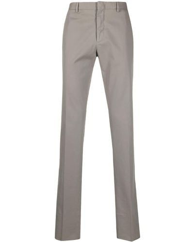 Zegna Mid-rise Tailored Trousers - Grey